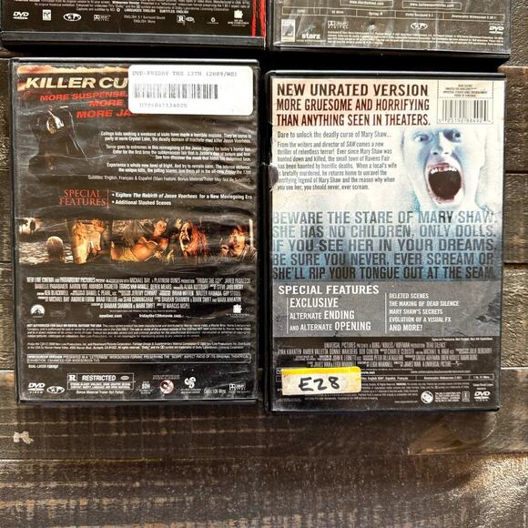 Horror Movie DVDs Nightmare On Elm St, Friday The 13th, Halloween, Dead Silence - Picture 5 of 6